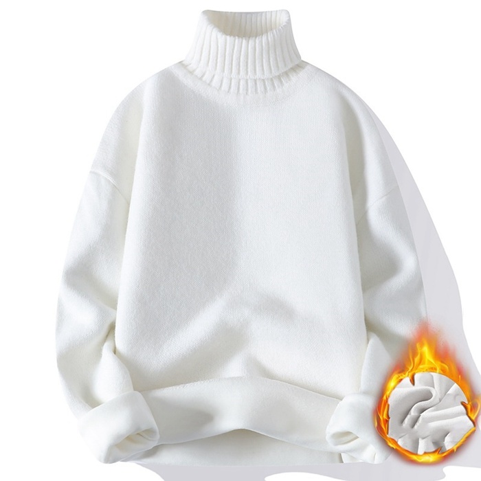 ニットセーター メンズ 裏起毛 ニット セーター タートルネック 厚手