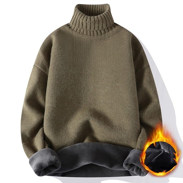 ニットセーター メンズ 裏起毛 ニット セーター タートルネック 厚手 防寒 保温 プルオーバー 暖かい 長袖 無地 ハイネック |  | 04