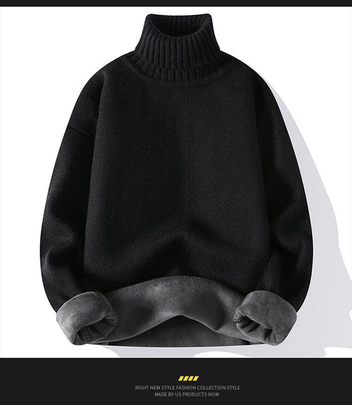 ニットセーター メンズ 裏起毛 ニット セーター タートルネック 厚手 防寒 保温 プルオーバー 暖かい 長袖 無地 ハイネック |  | 12