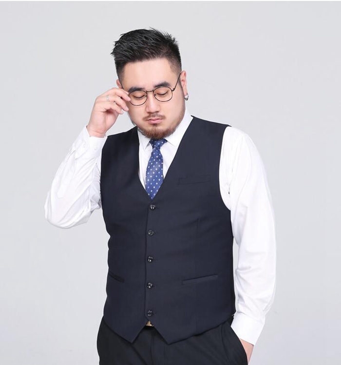 173/65 平均体格の男性スーツ(ベスト付き) スーツ ベスト 大きいサイズ ぽっちゃりさん メンズ 尾錠付き