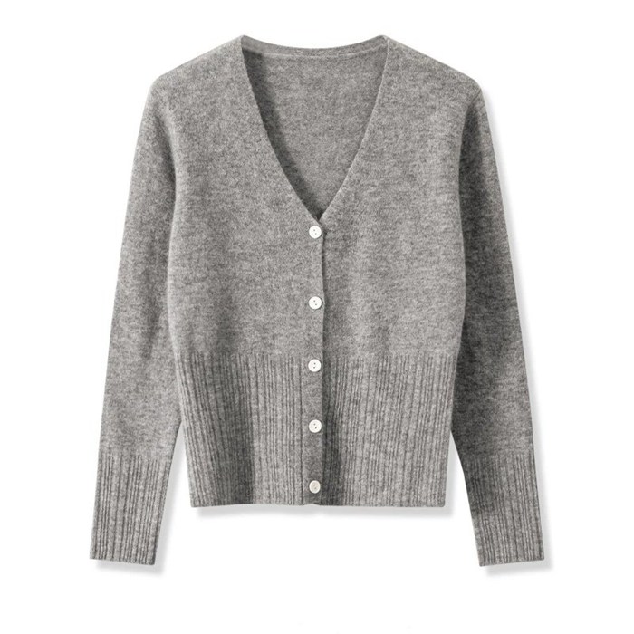 ニットカーディガン Vネック レディース ニット 無地 長袖 配色 薄手 羽織り リブ 切り替え カーディガン 春 秋 冬 トップス