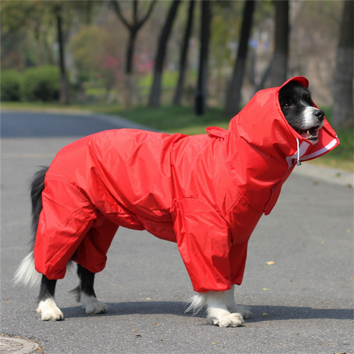 異例の-犬•用レインコート ジャケット レインウェア マジックテープ