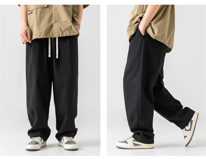サルエルパンツ ワイドパンツ メンズ ズボン 綿100％ 春 秋