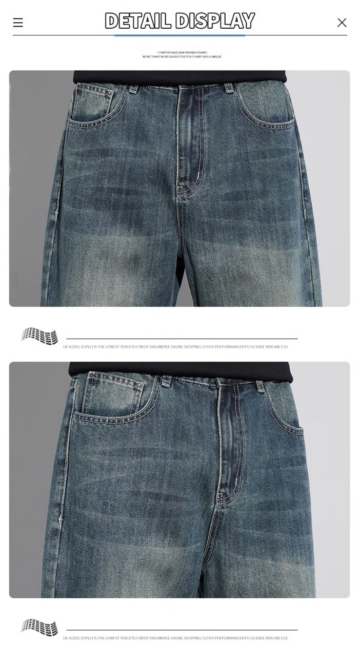 裏起毛 ワイドデニム デニムパンツ 暖か ジーンズ メンズ デニム パンツ 防寒 保温 ゆったり ルーズシルエット ジーパン カジュアル 裏ボア 冬 |  | 02