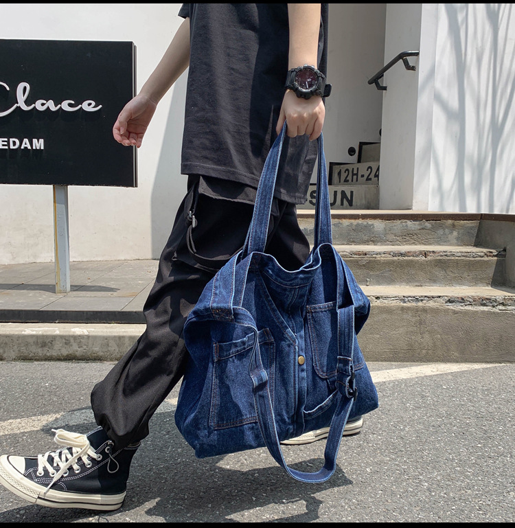 デニムバッグ デニムトートバッグ レディースバッグ 2wayショルダー