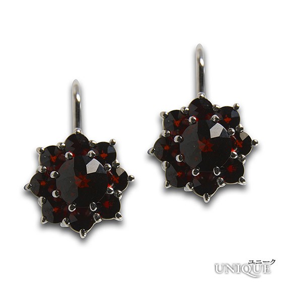 ヴィンテージ　ボヘミアンガーネットピアス goods-garnet-earrings-3-0030-1