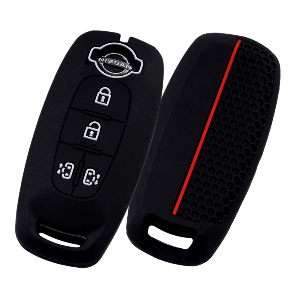 スマートキーケース 日産 セレナ ルークス シリコン 両側スライド 4