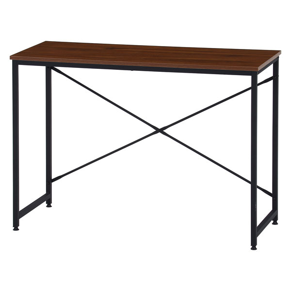 シンプルデスク 幅100cm 奥行41cm 高さ71cm メラミン天板 クロスバー