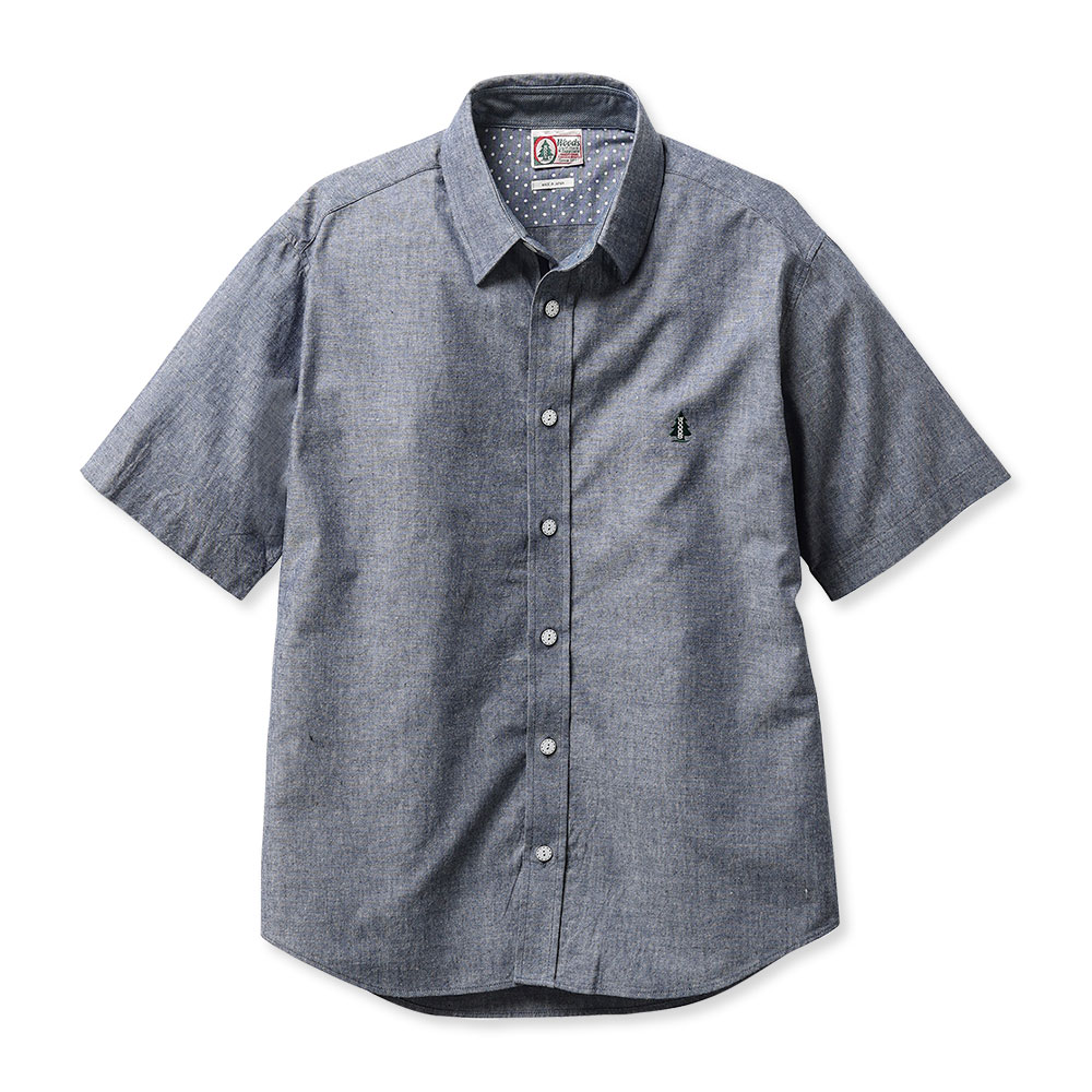 公式】 WOODS 切り替えツイードCPOシャツ メンズ レディース