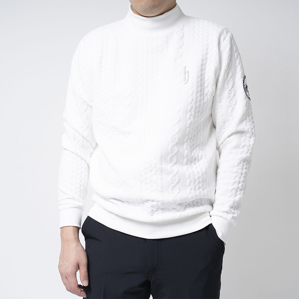 dj honda 【djhonda golf】ハイネックトレーナー ふくれジャガード