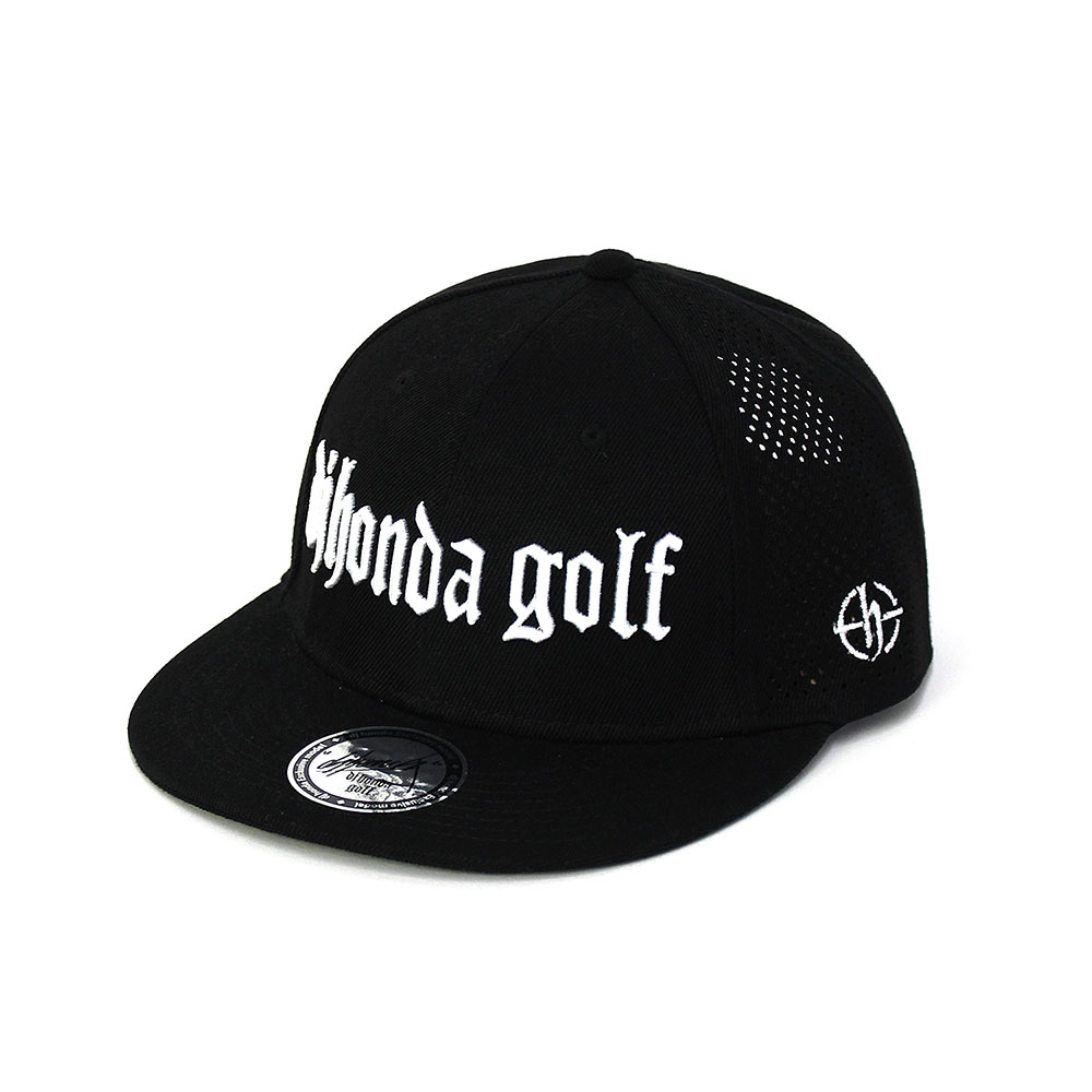 【djhonda golf】 キャップ フラットブリム ロゴ刺繍 メンズ レディース