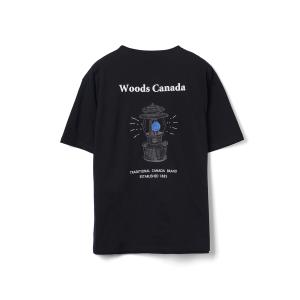 WOODS CANADA 公式 Tシャツ ランタン フロントポケット メンズ レディース アウトドア...