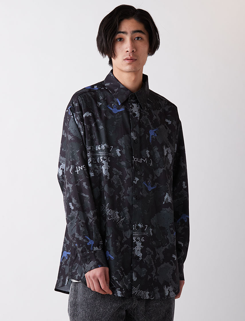 マークゴンザレス (What it isNt) レトロレギュラーカラーシャツ メンズ レディース 公式 ART BY MARK GONZALES SALE｜united-japan｜02