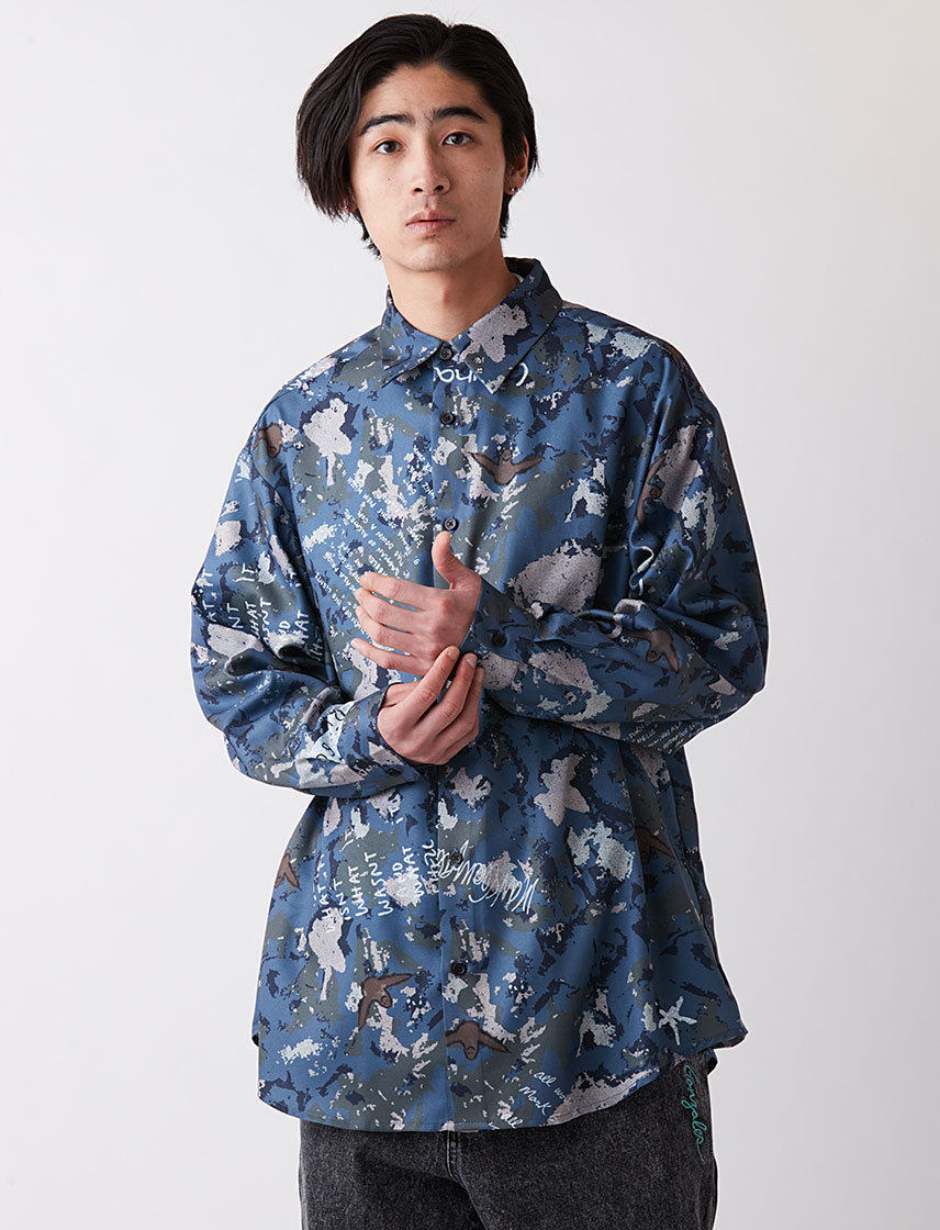 マークゴンザレス (What it isNt) レトロレギュラーカラーシャツ メンズ レディース 公式 ART BY MARK GONZALES SALE｜united-japan｜04