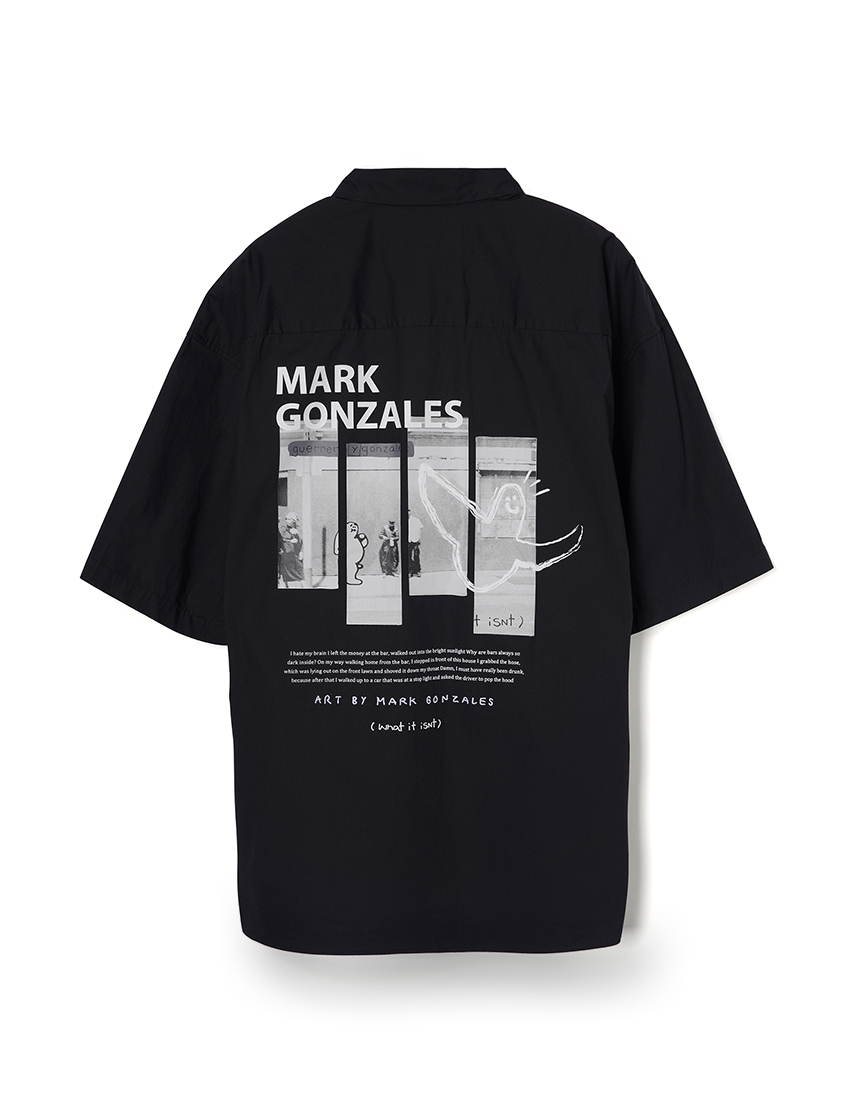 マークゴンザレス (What it isNt) ハーフスリーブシャツ レギュラーカラー メンズ レディース 公式 ART BY MARK GONZALES SALE｜united-japan｜02