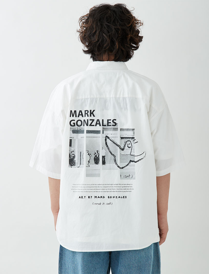 マークゴンザレス (What it isNt) ハーフスリーブシャツ レギュラーカラー メンズ レディース 公式 ART BY MARK GONZALES SALE｜united-japan｜03