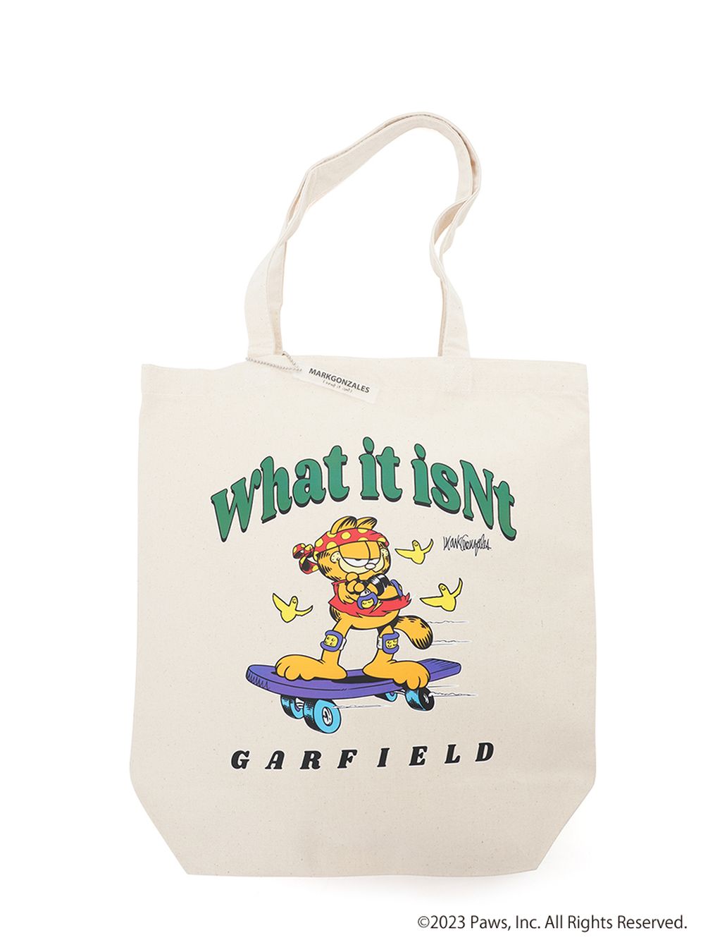 マークゴンザレス (What it isNt) キャンパストートバッグ GARFIELDコラボ 80...