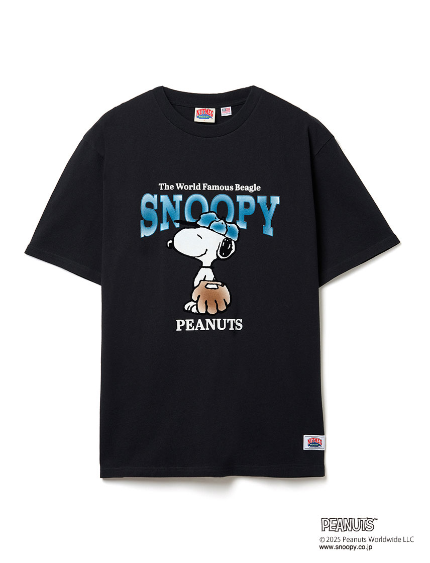 NUTMEG ナツメグ PEANUTS BASEBALL Tシャツ スヌーピー SNOOPY 野球