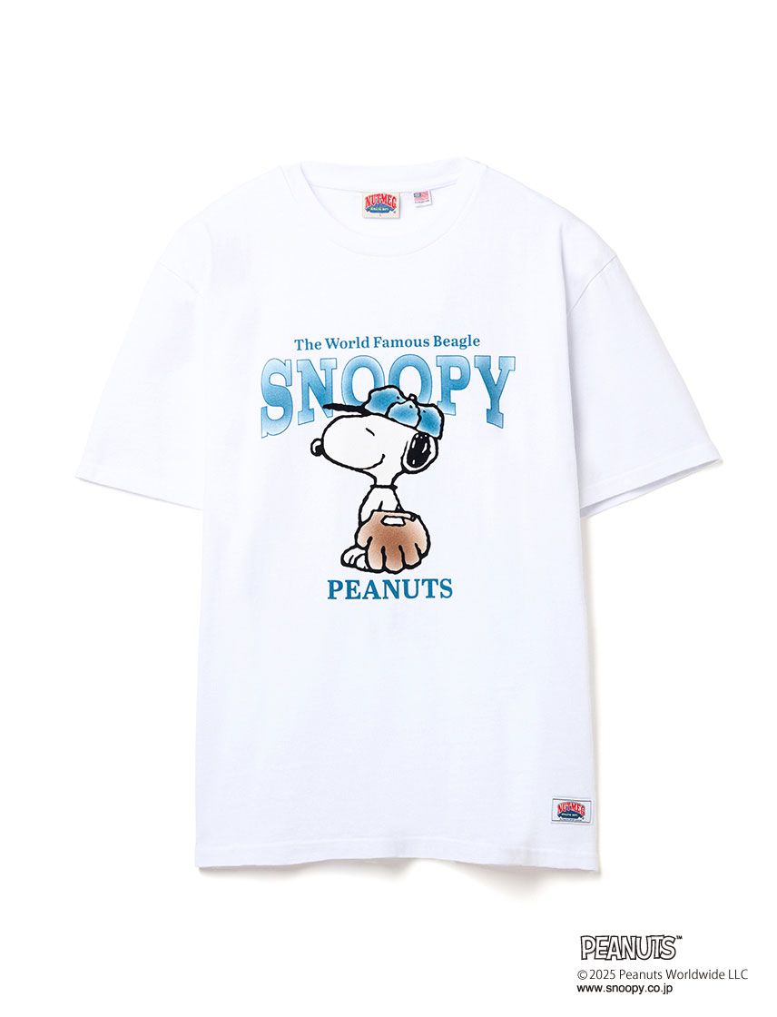 NUTMEG ナツメグ PEANUTS BASEBALL Tシャツ スヌーピー SNOOPY 野球 