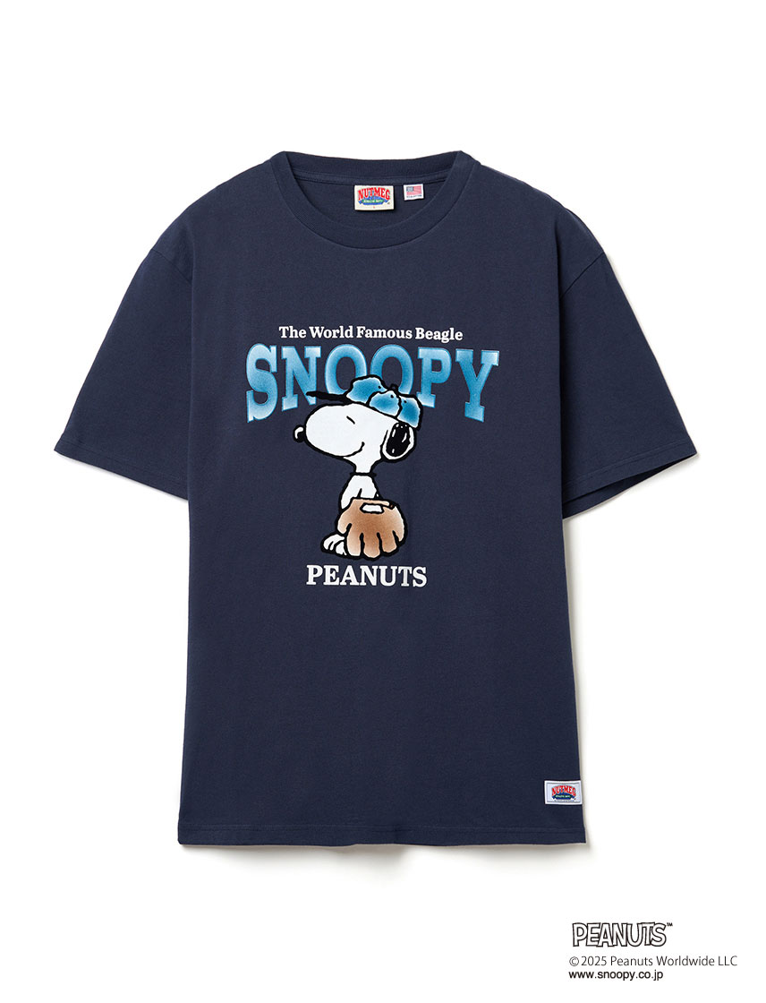 NUTMEG ナツメグ PEANUTS BASEBALL Tシャツ スヌーピー SNOOPY 野球