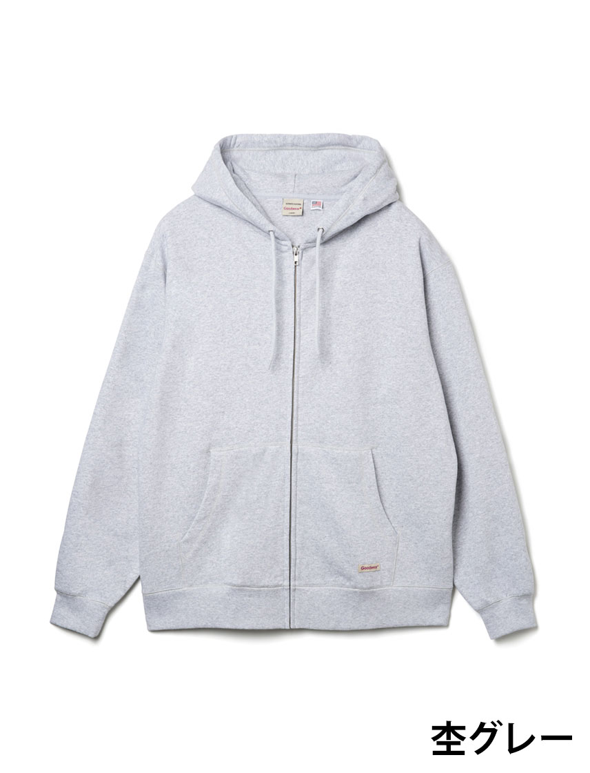 Goodwear（グッドウェア） 公式 BIGパーカー メンズ レディース ZIP