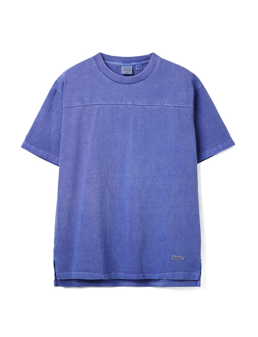 Goodwear 公式 製品染め 切り替えBIGTシャツ メンズ レディース 7.6オンス USAコットン 無地 Goodwear 公式 製品染め 切替Tシャツ メンズ レディース 7.6