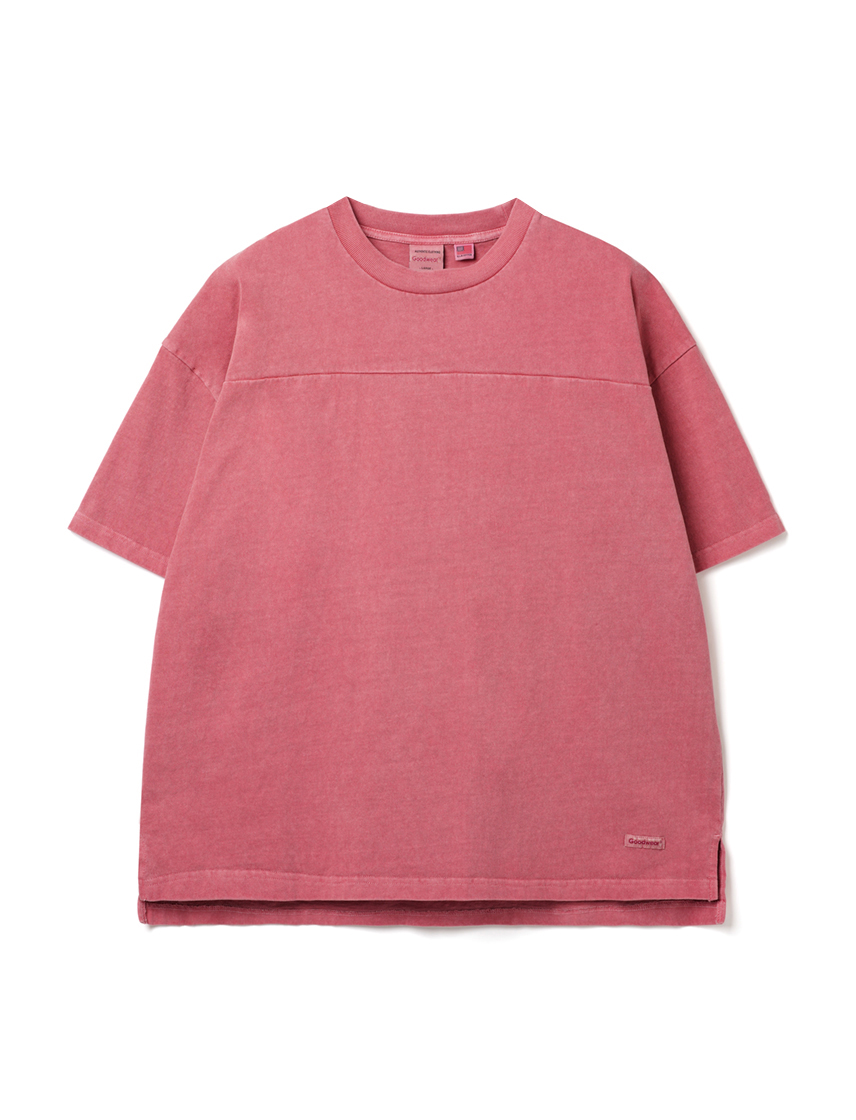 Goodwear 公式 製品染め 切り替えBIGTシャツ メンズ レディース 7.6オンス USAコットン 無地 Goodwear 公式 製品染め 切替Tシャツ メンズ レディース 7.6