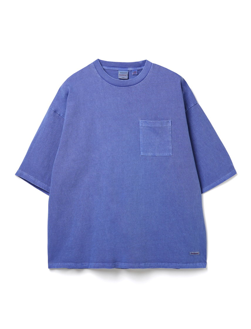 Goodwear 公式 製品染め SUPER BIG ポケットTシャツ メンズ レディース 7.6オンス USAコットン 無地 Goodwear 公式 製品染め SUPER BIG ポケットTシャツ メンズ