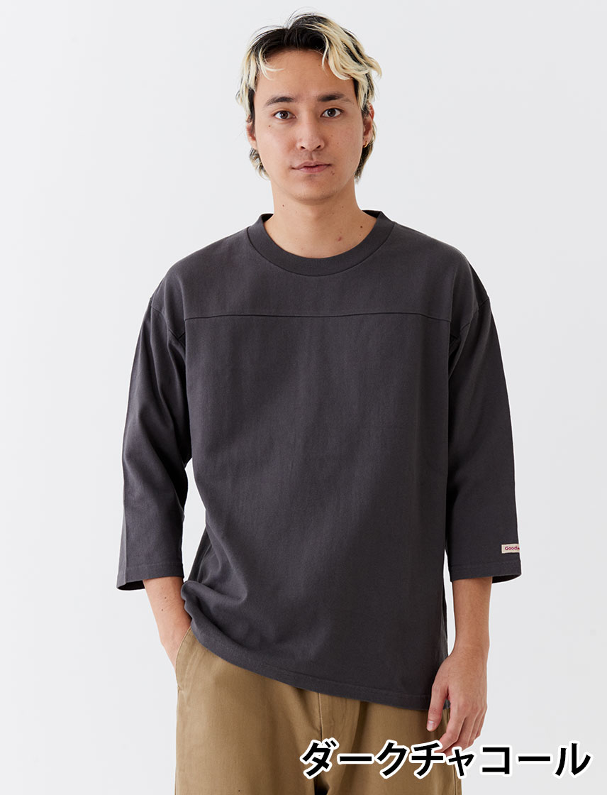 nonnative 七分袖 ライト スウェット カットソー 切りっぱなし 3 黒 Goodwear 公式 7分袖T メンズ レディース 7.6オンス USAコットン
