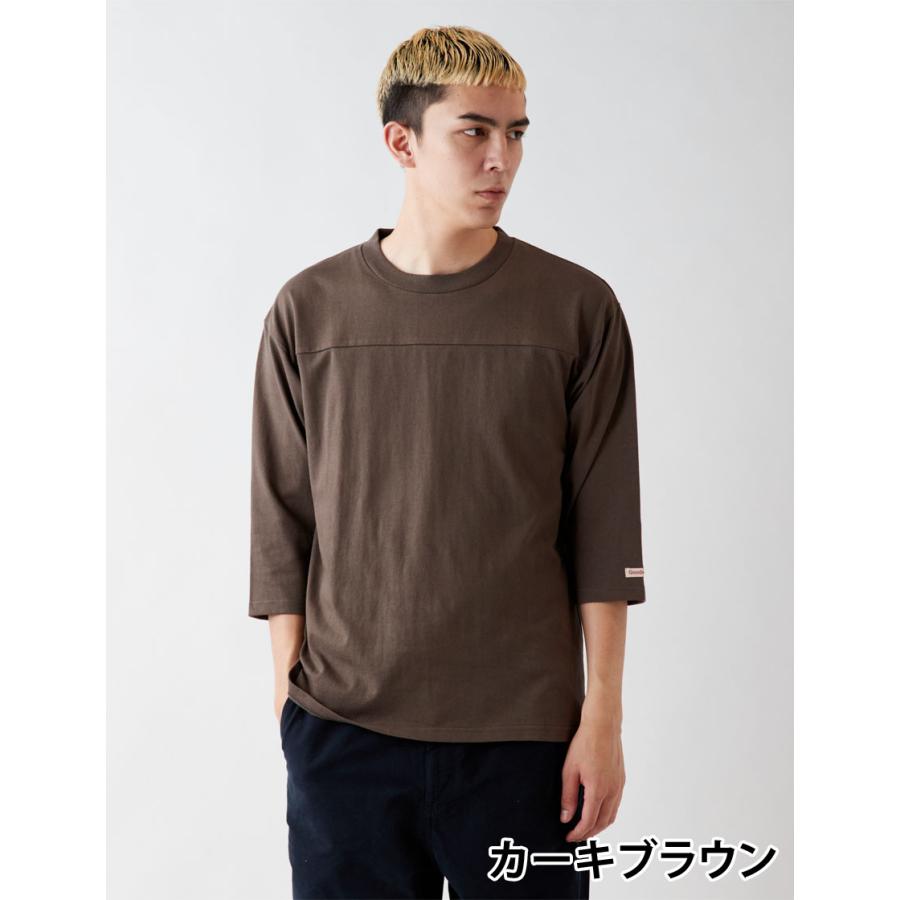 Goodwear 公式 7分袖T メンズ レディース 7.6オンス USAコットン 切替 無地｜united-japan｜08