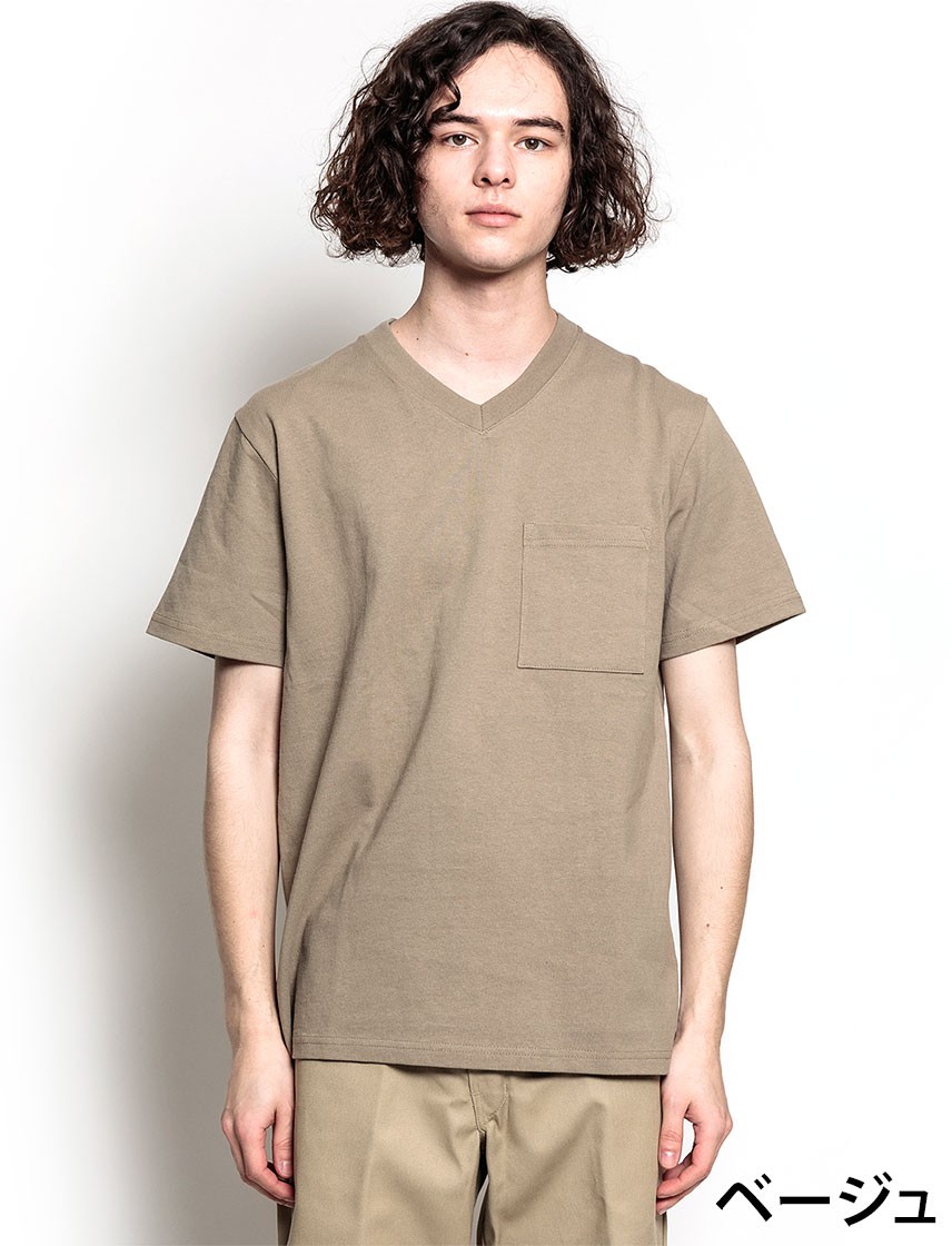 Goodwear 公式 Tシャツ メンズ レディース 7.6オンス USAコットン 無地 ポケット Vネック｜united-japan｜10