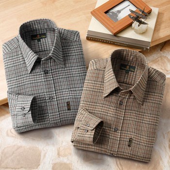 Huntington Club サッカーシャツ 長袖 ストライプ 3色組 メンズ シニア