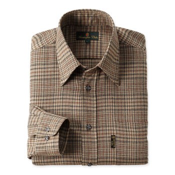 Huntington Club シャツ 長袖 チェック柄 ウール混 2色組 メンズ