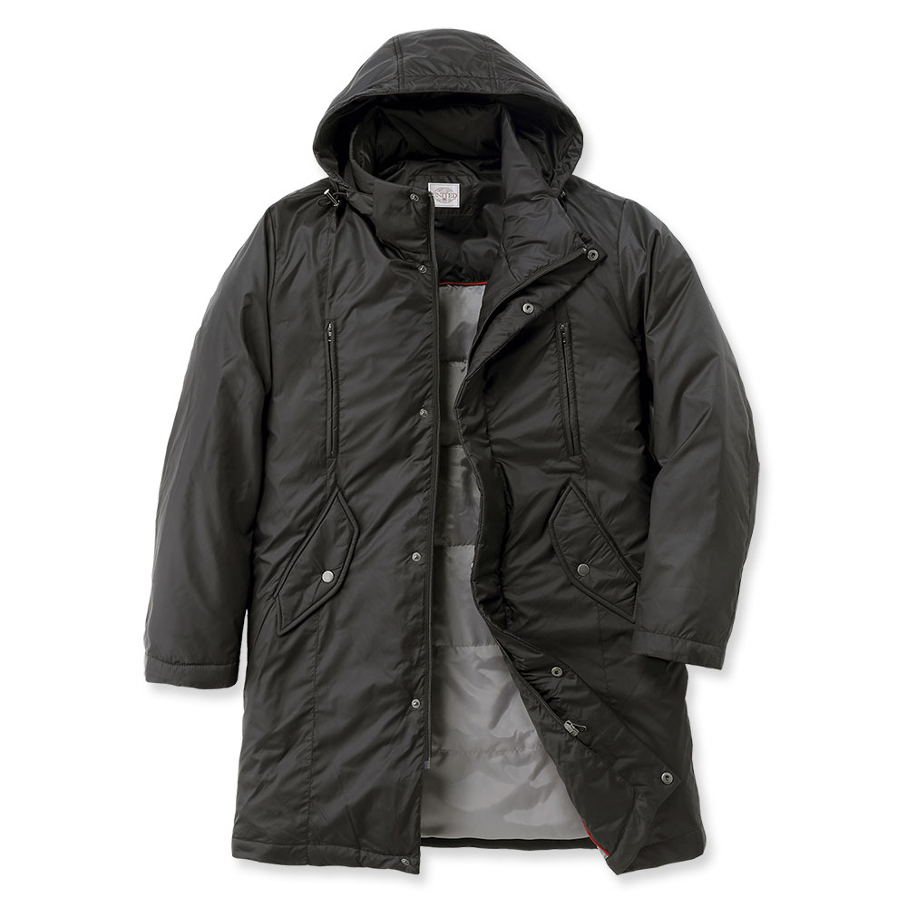 ロングダウンコート 撥水 フィルパワー700 ダウンジャケット フード