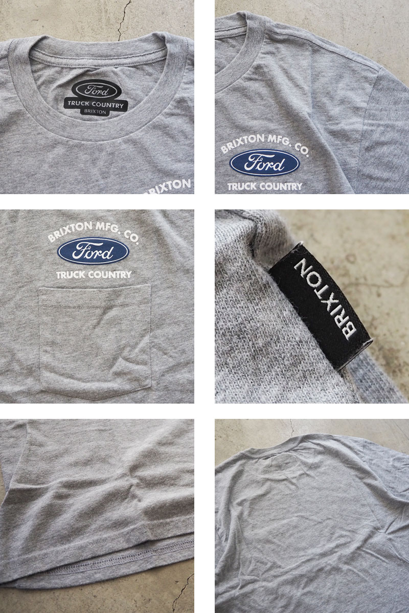 BRIXTON（ブリクストン） FORD フォード Tシャツ コラボ17367 メンズ