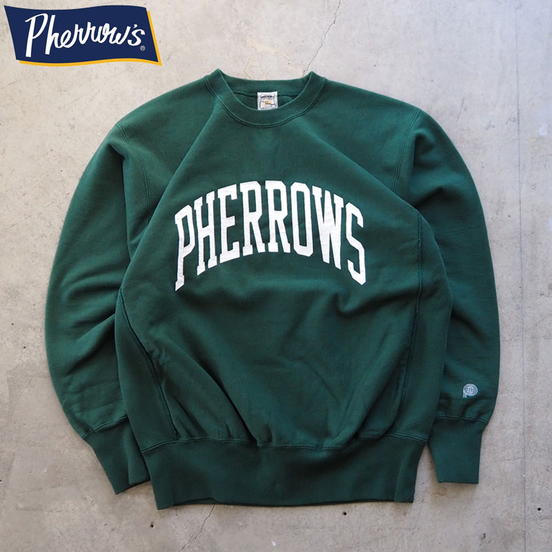 Pherrow's（フェローズ） トレーナー スウェット ロゴ プリント