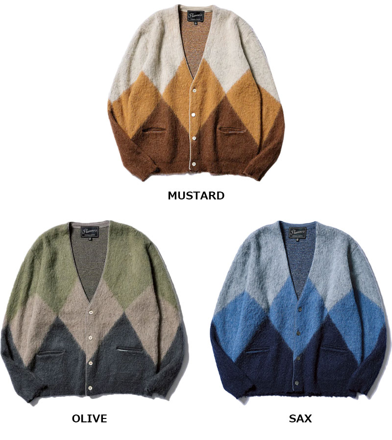 Pherrow's（フェローズ） カーディガン メンズ PHERROW'S 24W-PMSC1