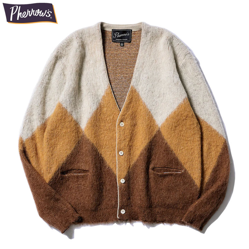 Pherrow's（フェローズ） カーディガン メンズ PHERROW'S 24W-PMSC1