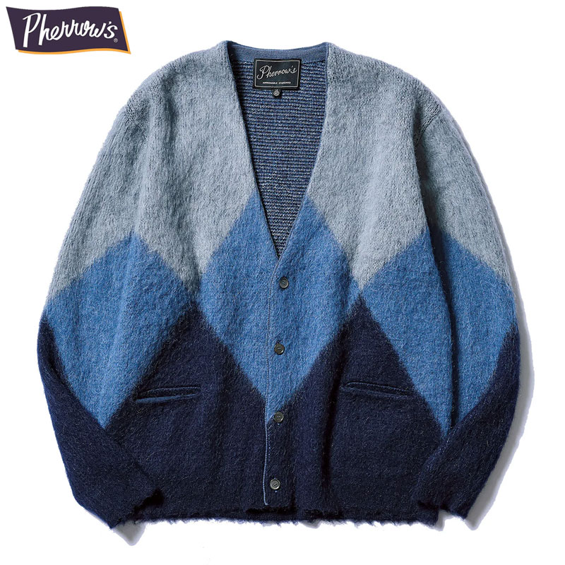 Pherrow's（フェローズ） カーディガン メンズ PHERROW'S 24W-PMSC1