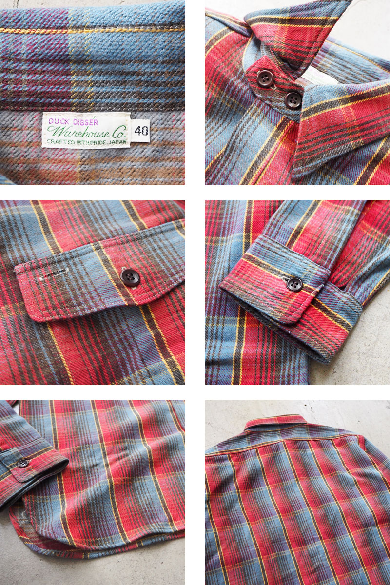 WAREHOUSE（ウエアハウス） ネルシャツ メンズ & CO. FLANNEL SHIRTS