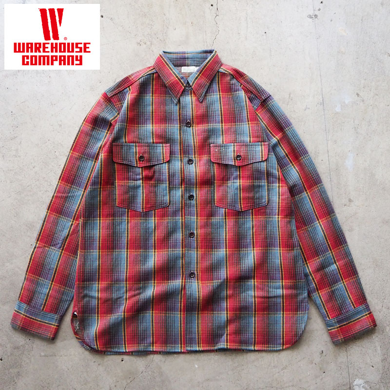 Duck Digger Warehouse Co. 長袖ネルシャツ 38 ウエアハウス warehouse
