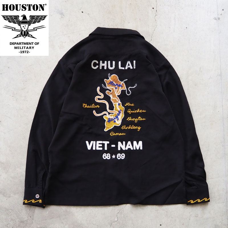 HOUSTONスカシャツ　スーベニア　別珍 HOUSTON（ヒューストン） シャツ スーベニアシャツ 41162 メンズ 長袖