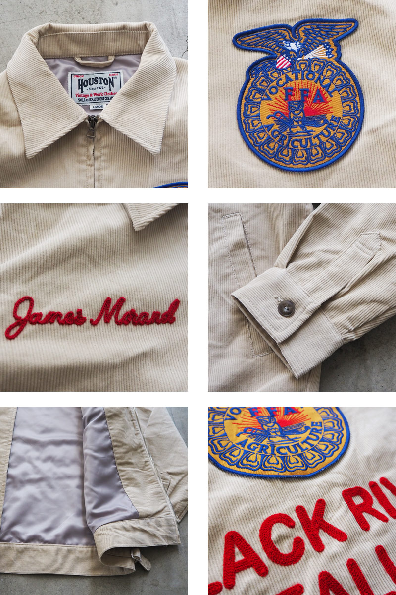 HOUSTON（ヒューストン） ジャケット HOUSTON CORDUROY EMBROIDERY