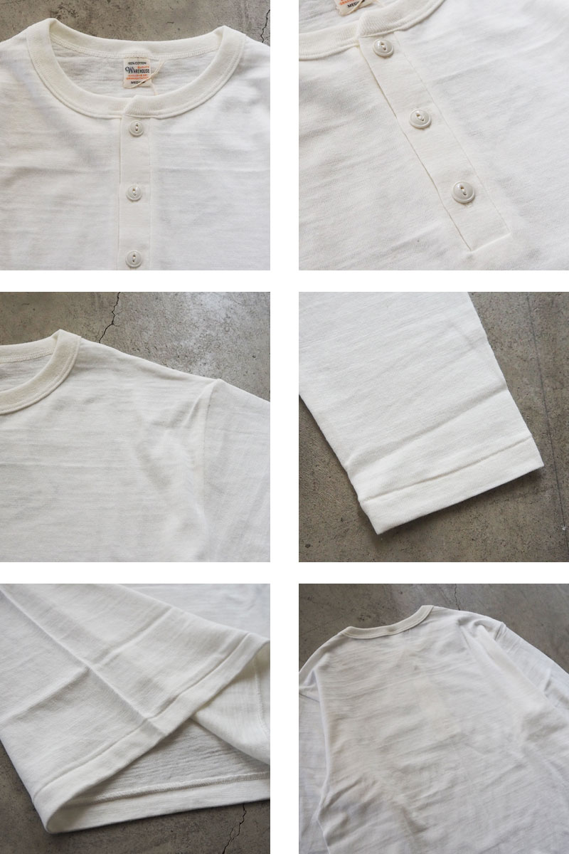 WAREHOUSE（ウエアハウス） ロンT メンズ 長袖 & CO. ヘンリーネック T
