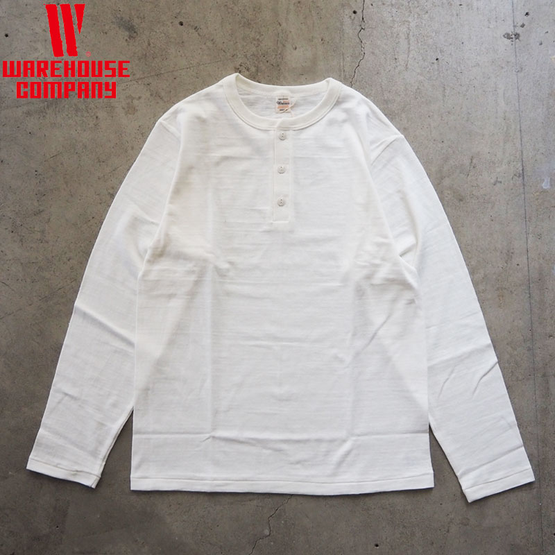 WAREHOUSE（ウエアハウス） ロンT メンズ 長袖 & CO. ヘンリーネック T