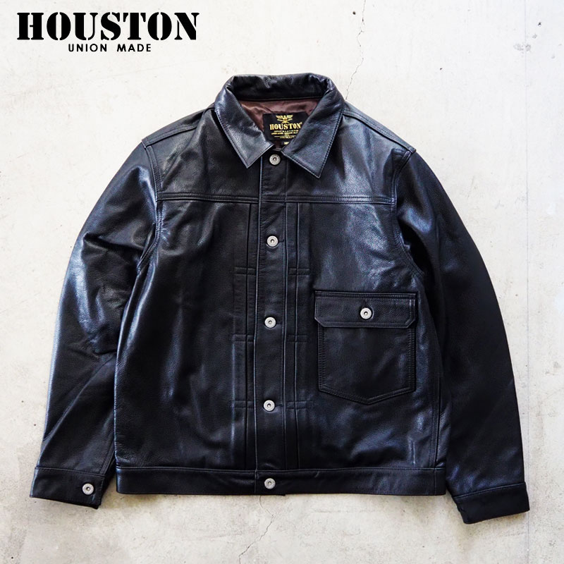 【美品】HOUSTON 8215 カウレザー トラックジャケット 42 XL相当 美品】HOUSTON 8215 カウレザー トラックジャケット 42 XL相当 - メルカリ