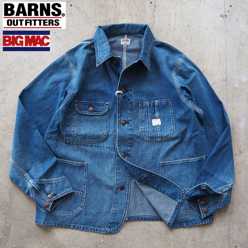 【超美品】BARNS OUTFITTERS デニムカバーオール BARNS OUTFITTERS（バーンズ アウトフィッターズ） BARNS バーンズ