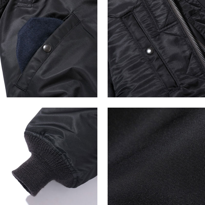 バズリクソンズ ma1 ジャケット BUZZ RICKSON'S WILLIAM GIBSON COLLECTION BLACK MA-1 BR15414 メンズ フライトジャケット MA1の画像