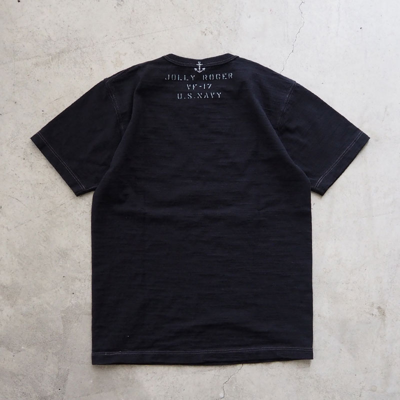 バズリクソンズ Tシャツ 半袖 BUZZ RICKSON'S VF-17 JOLLY ROGER