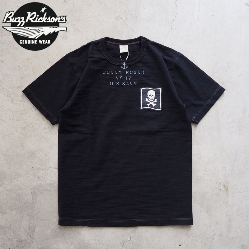 バズリクソンズ Tシャツ 半袖 BUZZ RICKSON'S VF-17 JOLLY ROGER